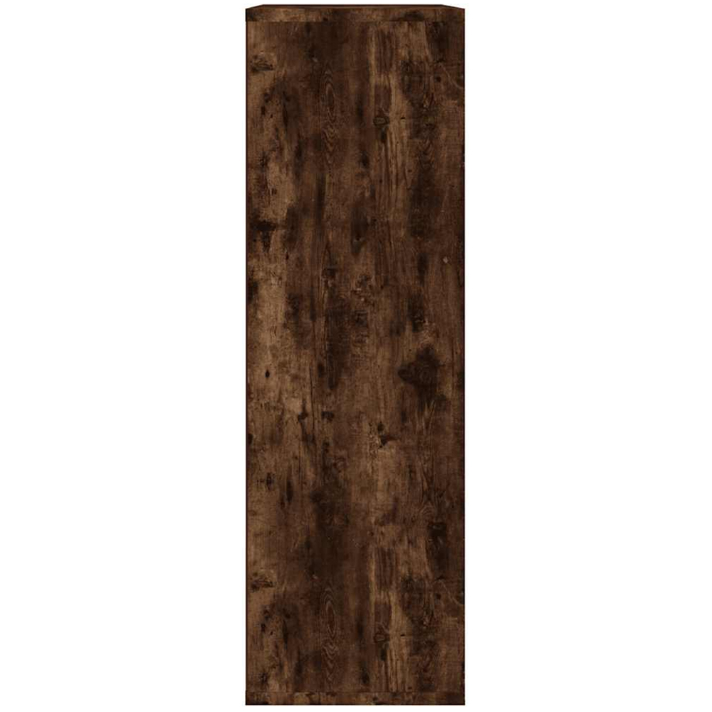vidaXL 5 Shelf Smoked Oak Bookcase Image 7
