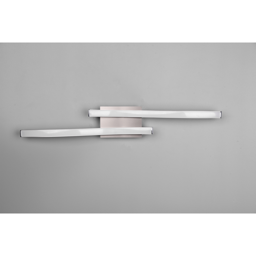 TRIO Route Matt Nickel 2 Light LED Ceiling Light Image 5