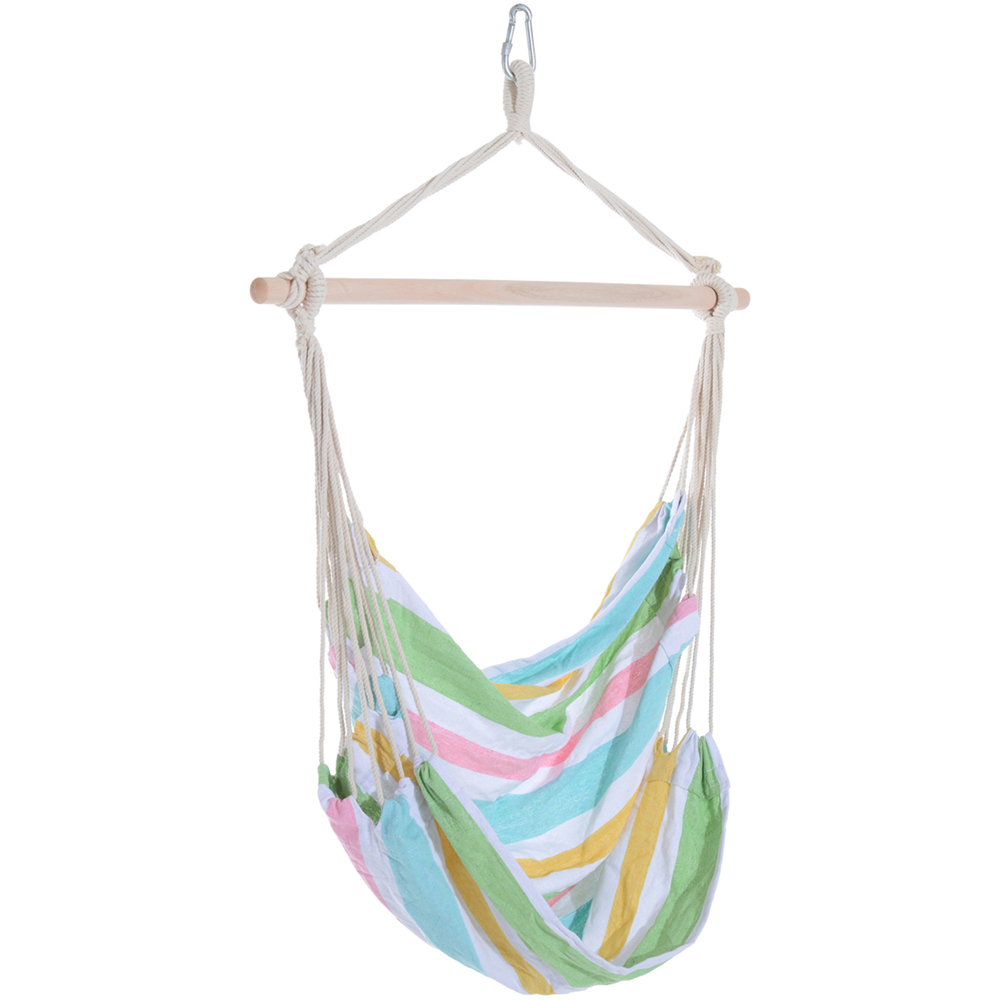 Outsunny Outdoor Rope Hanging Swing Chair Image 2