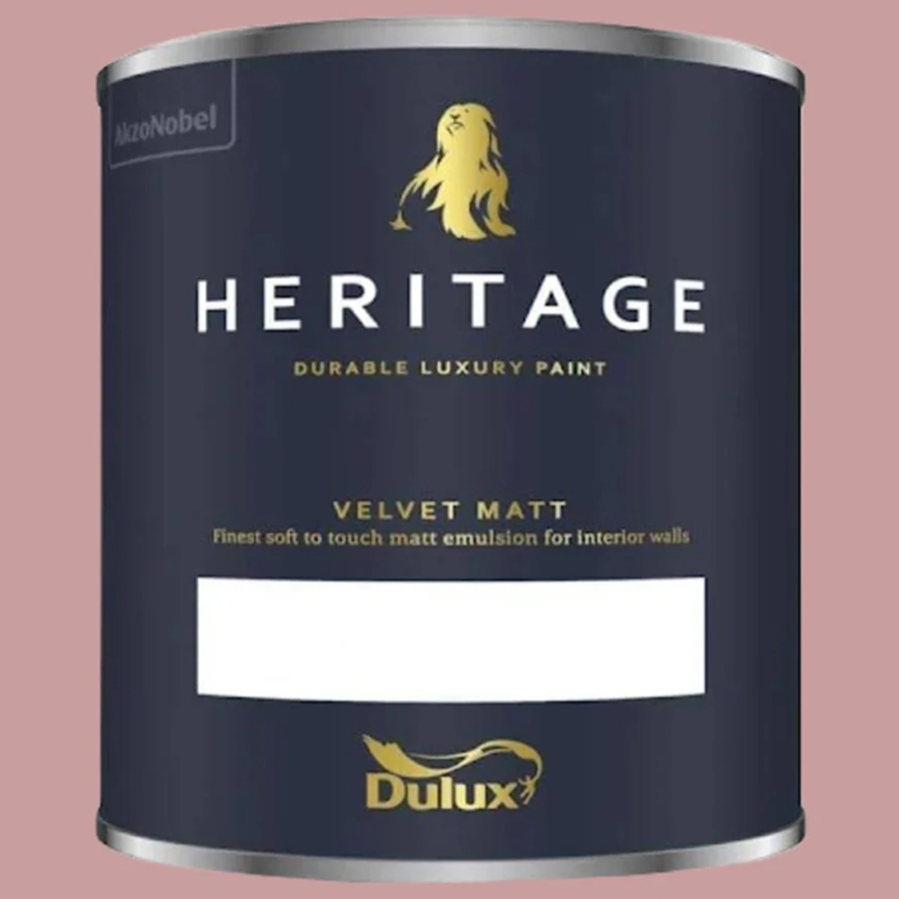 Dulux Heritage Walls and Ceilings DH Blossom Velvet Matt Emulsion Paint 1L Image 2