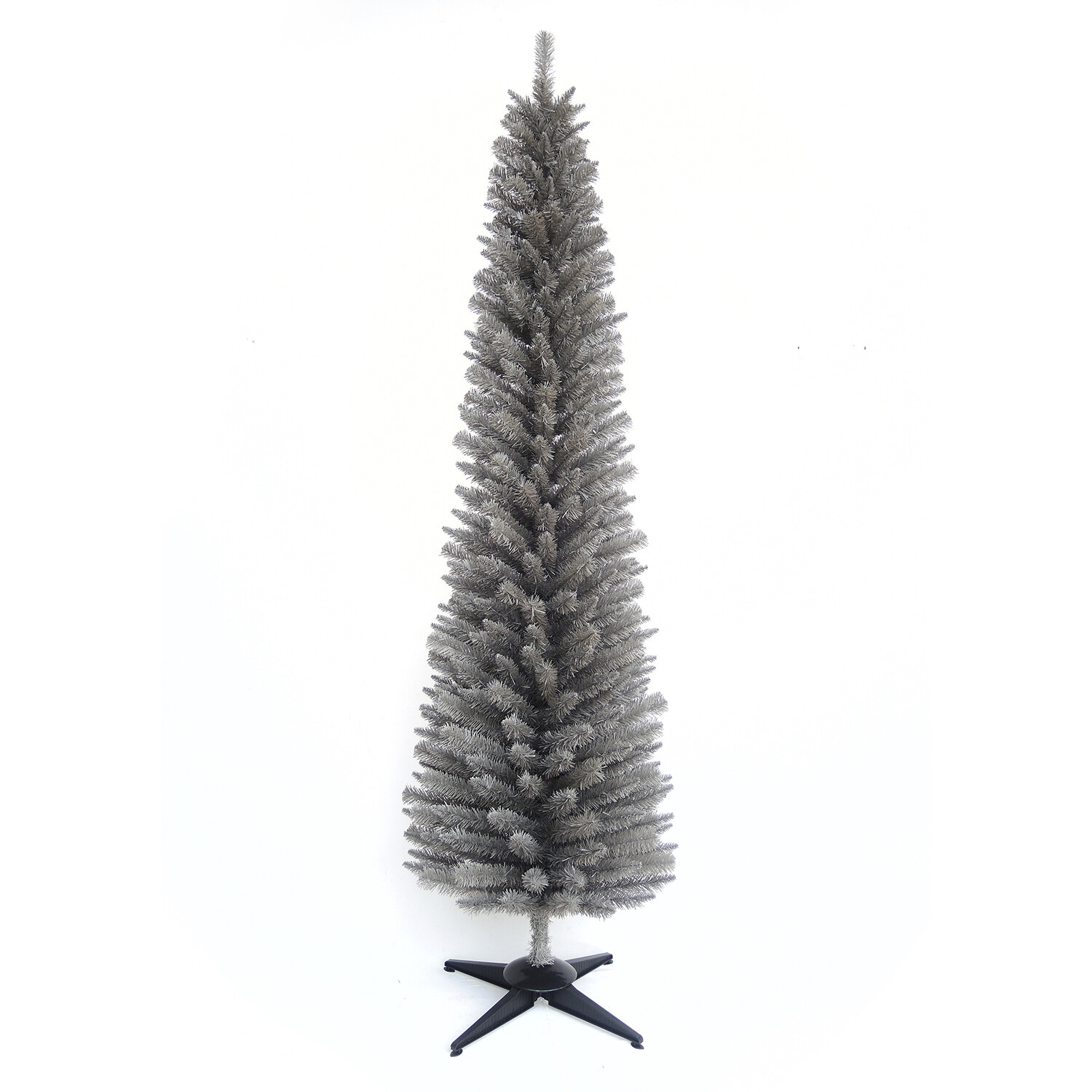 Wrapped Pencil Pine Artificial Christmas Tree - 5ft Image 1