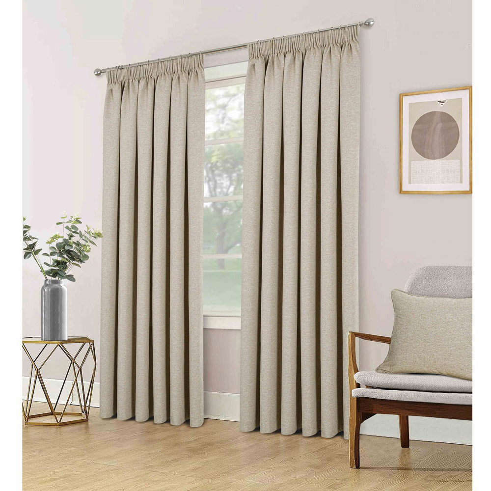 Divante Dusk Blackout Thermal Curtains - Natural / 229cm Image 5