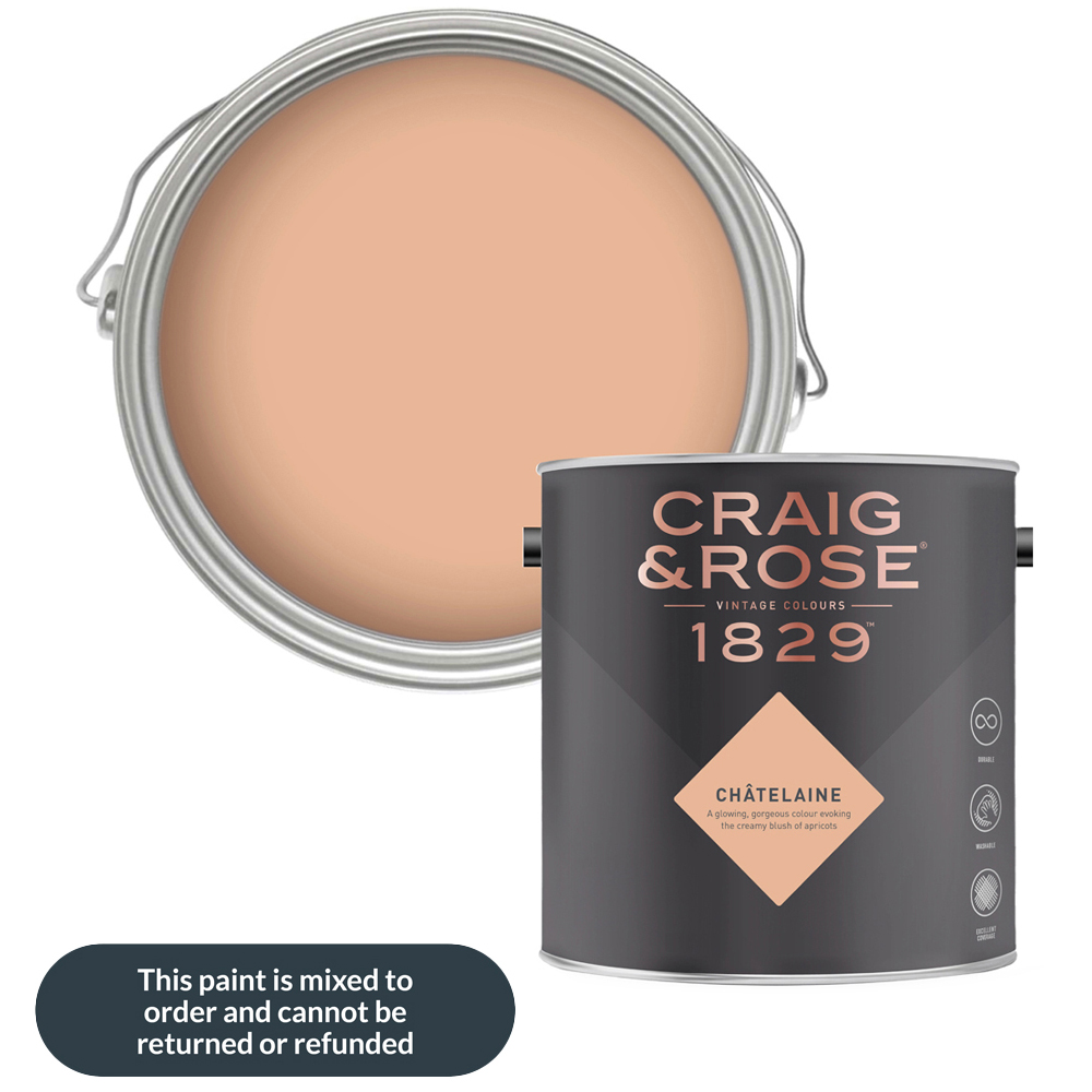 Craig & Rose Walls and Ceilings Chatelaine Chalky Emulsion Paint 5L Image 1