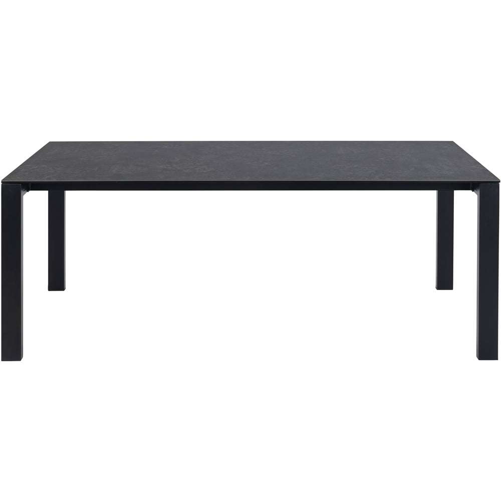 Florence Brentford Ceramic 6 Seater Dining Table Matt Black Image 3