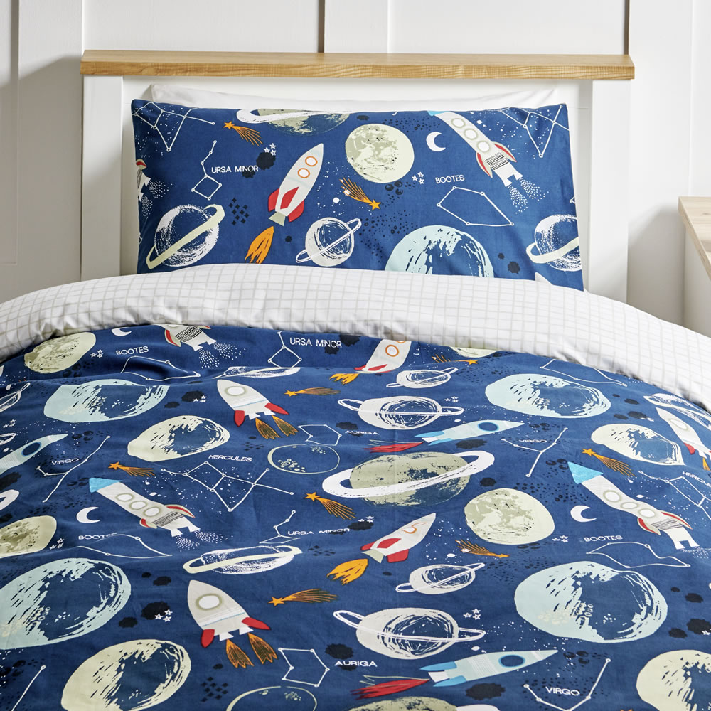 Wilko Space Easy Care Single Duvet Set Image