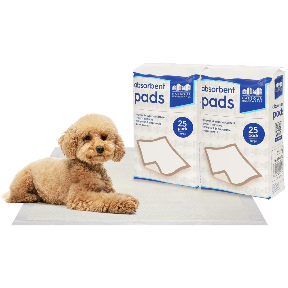 Harbour Housewares Disposable Puppy Training Pad 60 x 60cm 50 Pack Image 3