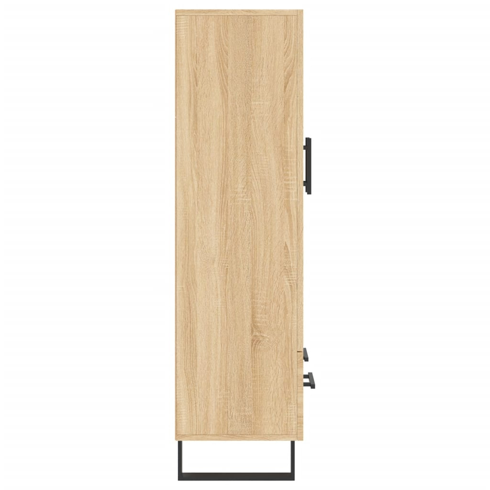 vidaXL 2 Door Single Drawer Sonoma Oak Highboard Image 7