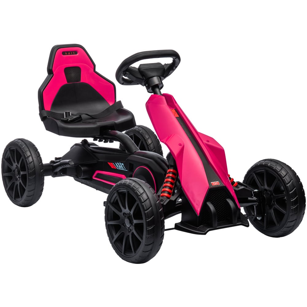 Tommy Toys Kids Pedal Go Kart Pink Image 1