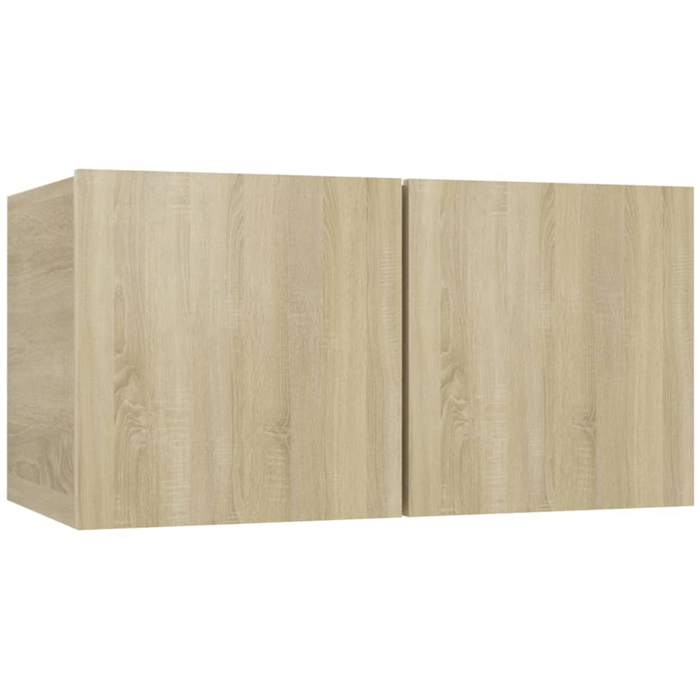 vidaXL 14 Door Sonoma Oak Wall Mounted TV Cabinet Image 5