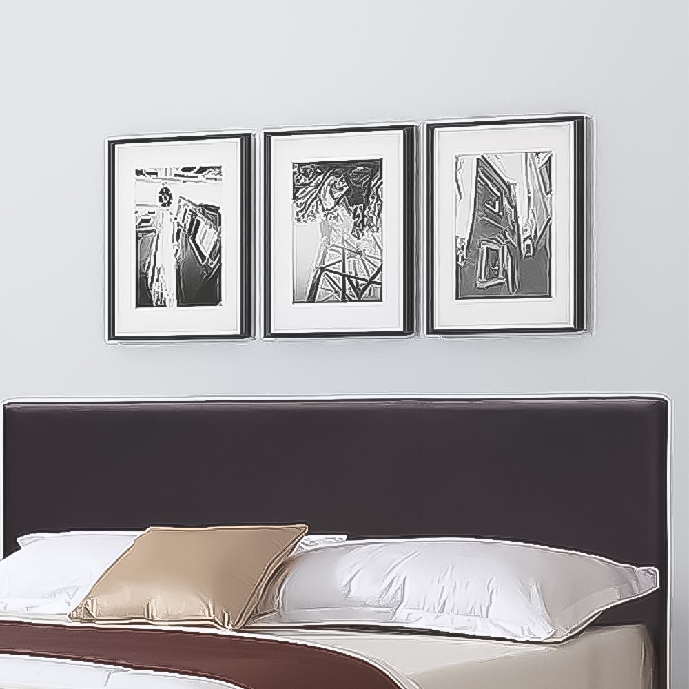 Brooklyn Single Brown Faux Leather Bed Frame Image 2