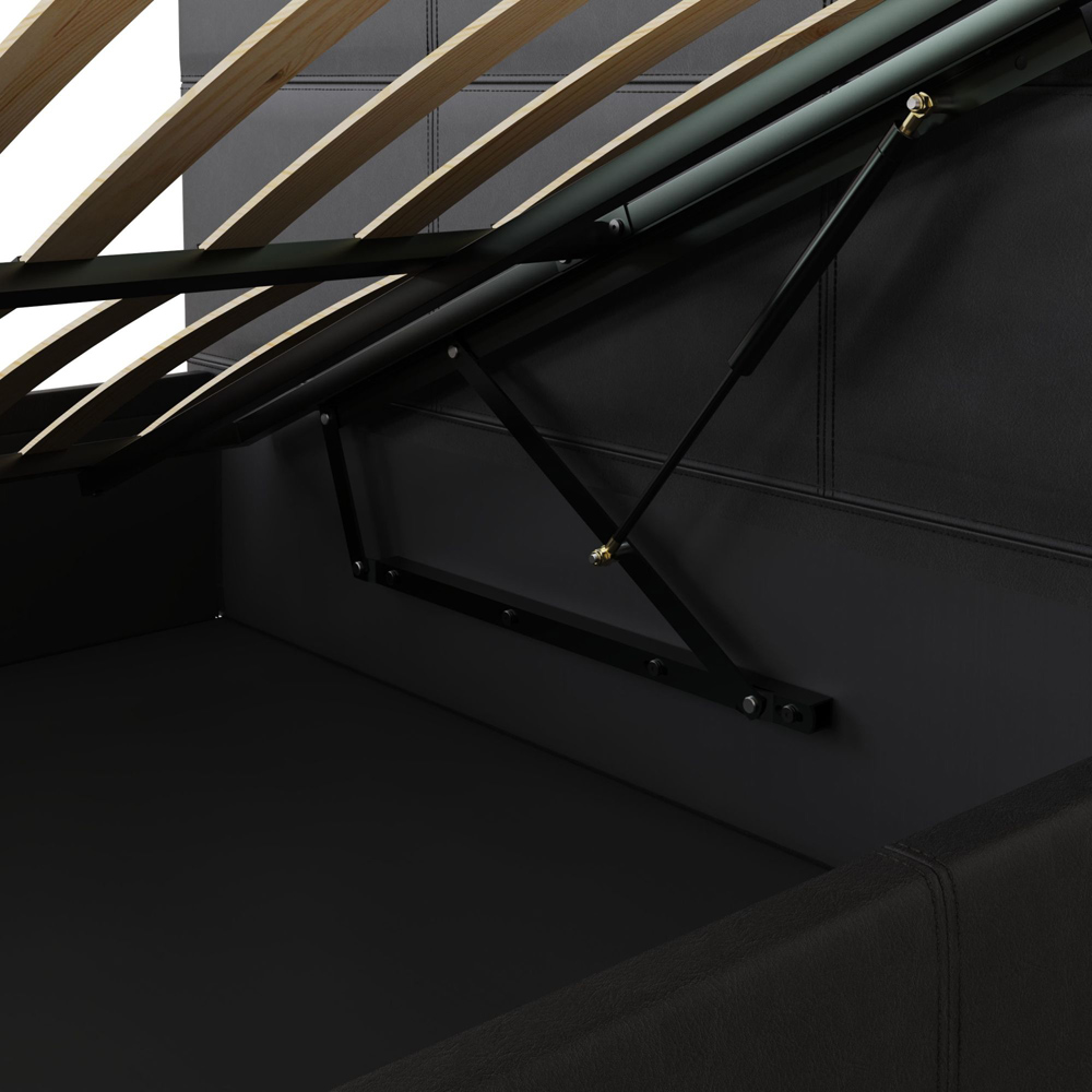 GFW Single Black Side Lift Ottoman Bed Image 8