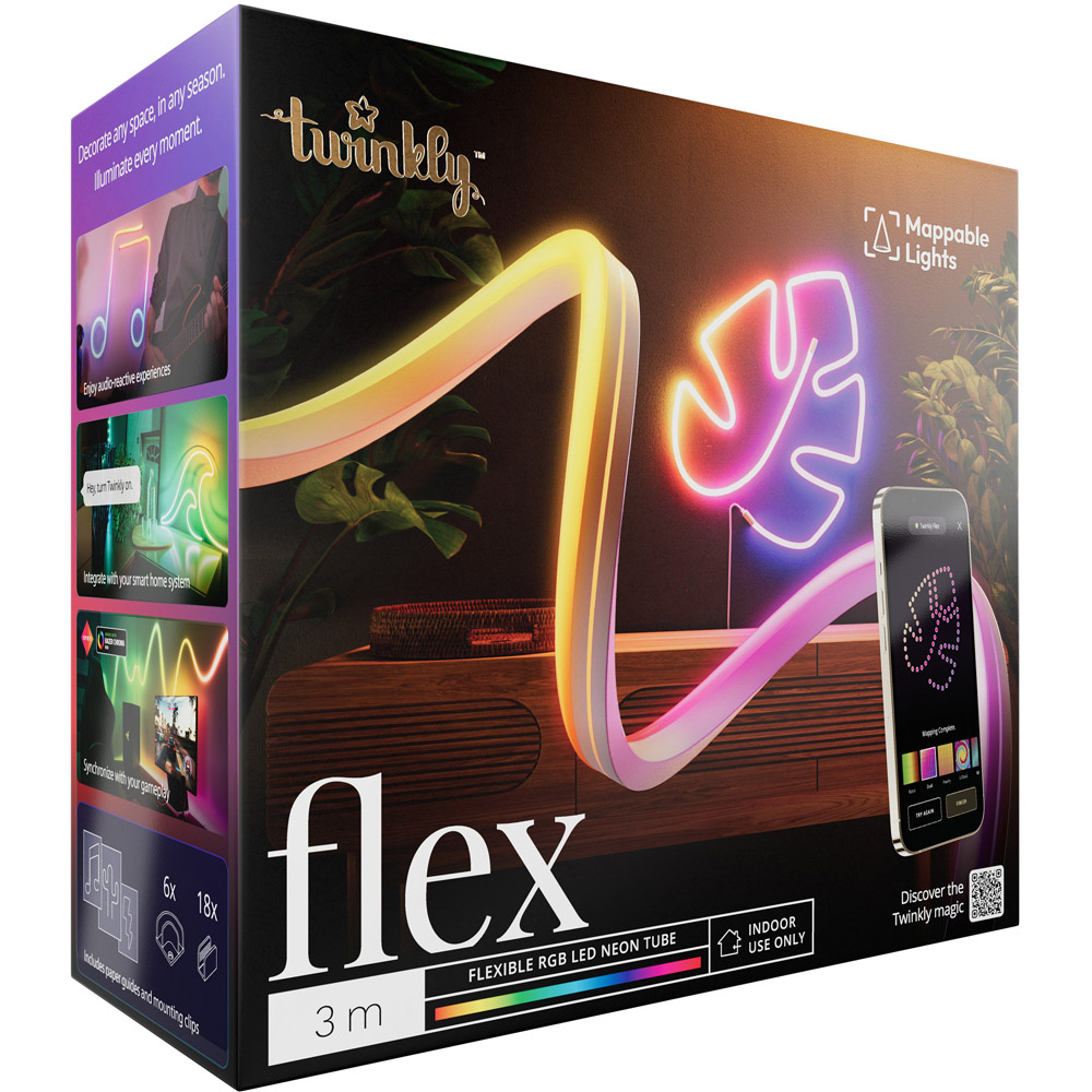 Twinkly Flex 300 Multicolour LED Smart Light Strip 3m Image 1