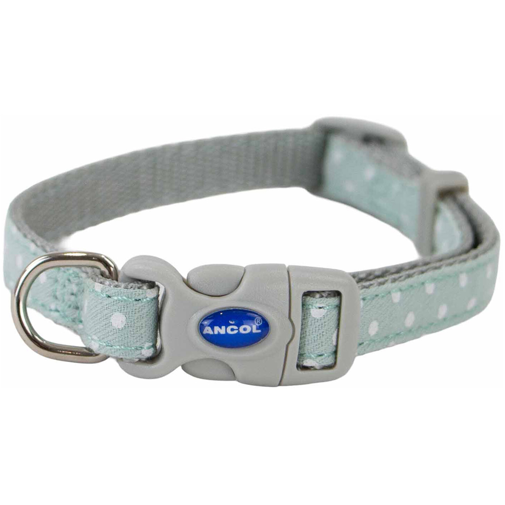 Small Bite Polka Collar and Lead Set Sage Image 2