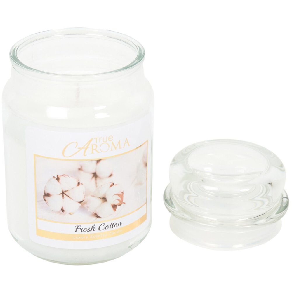 Scented Large Mason Jar Candle Fresh Cotton Image 4