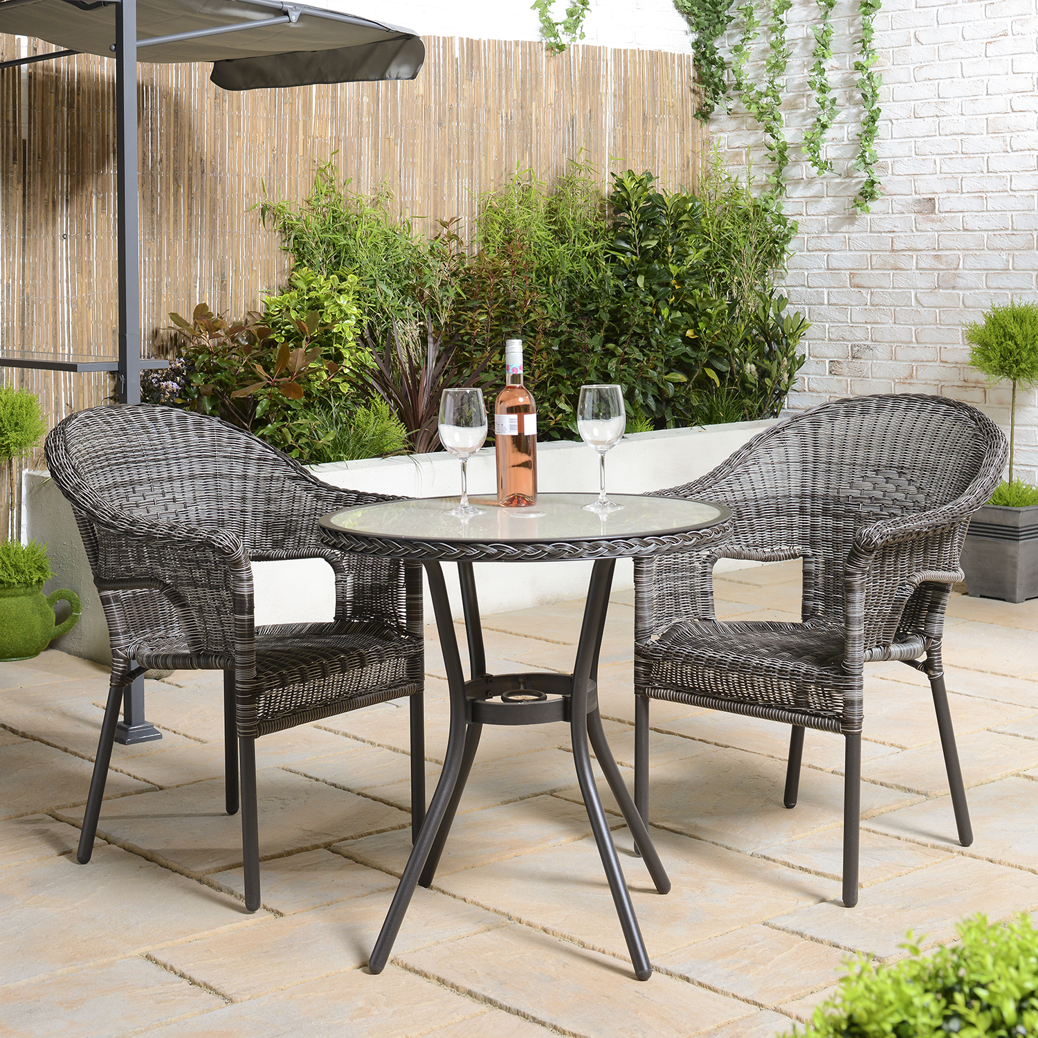 Malay Deluxe Outdoor Essentials Padstow Wicker Chair Image 1