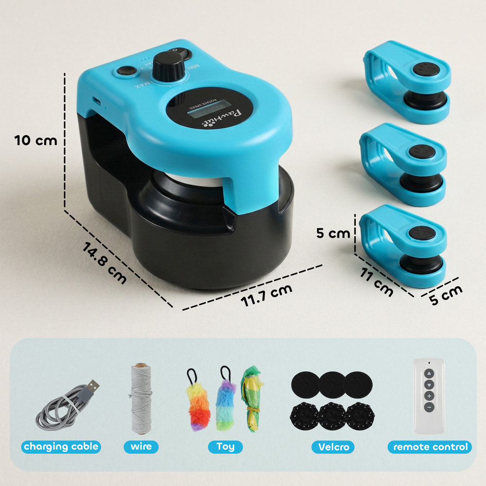PawHut Automatic and Remote Control Interactive Cat Toy Image 9