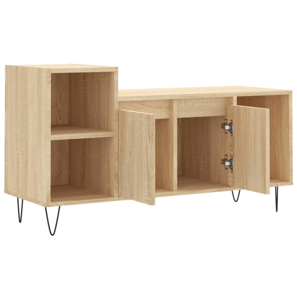vidaXL 2 Door 3 Shelf Sonoma Oak TV Cabinet Image 6