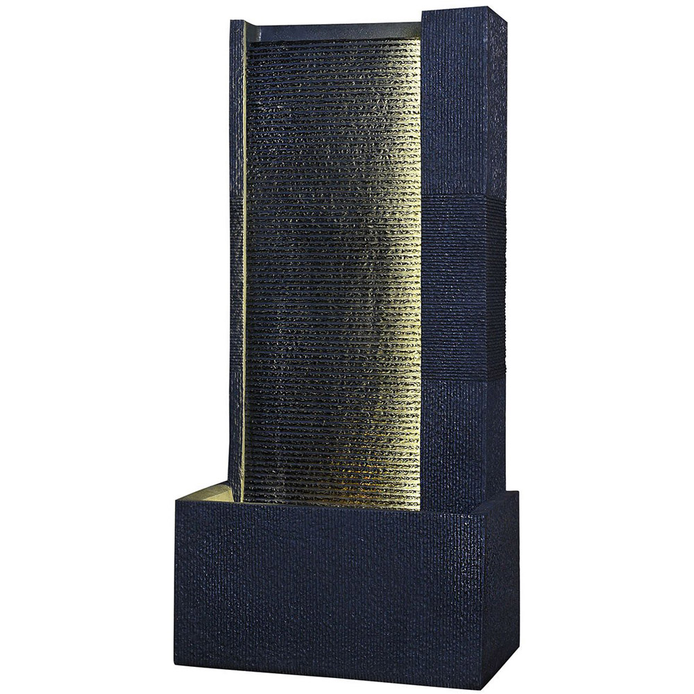 Textured Ripple Wall Water Feature - Grey Image 3