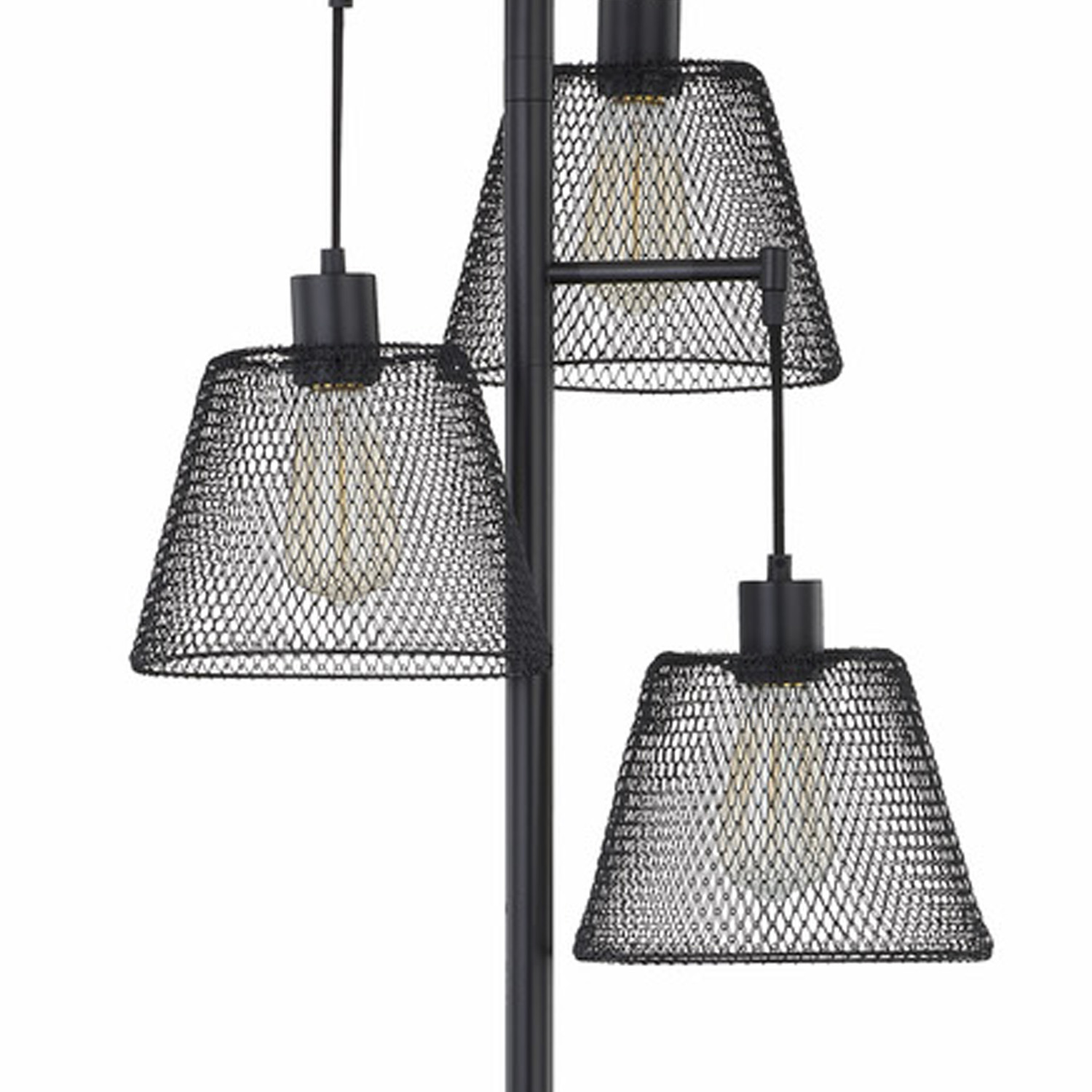 Dexter 3 Light Floor Lamp - Black Image 4