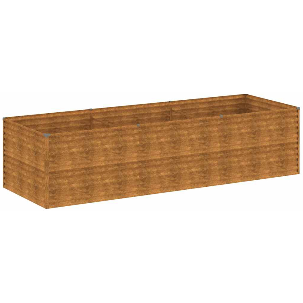 vidaXL Brown Corten Steel Raised Garden Bed 290 x 100 x 69cm Image 1
