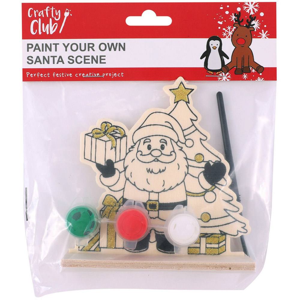 Crafty Club Paint Your Own Santa Scene Image 1