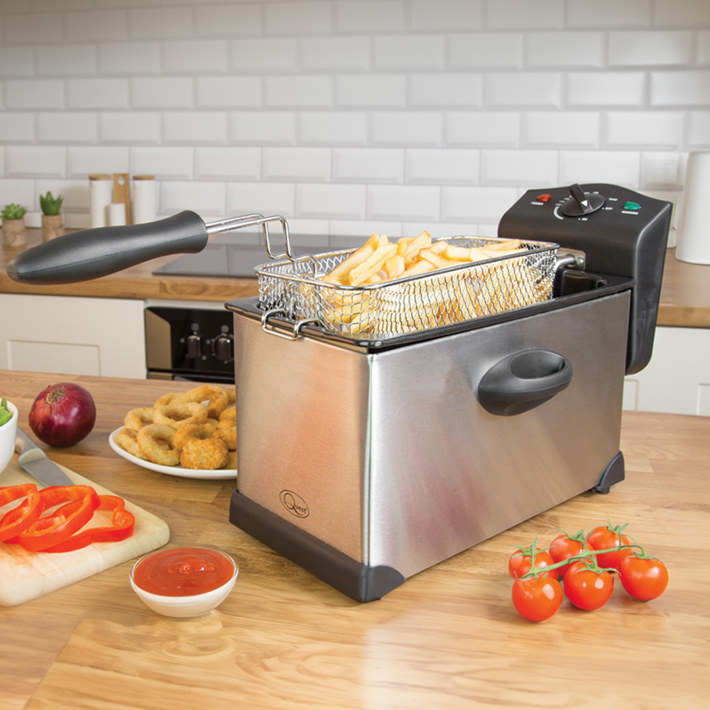 Quest Stainless Steel 3L Deep Fat Fryer Image 2