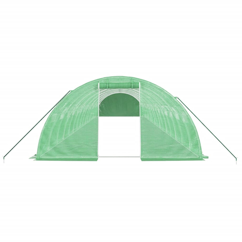 vidaXL Green 13 x 52.5ft Greenhouse Image 2