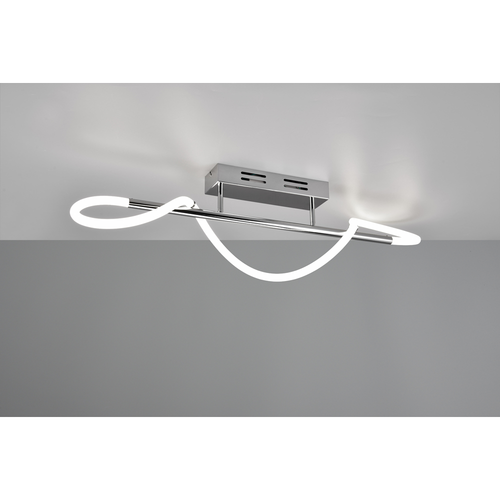 TRIO Argos Chrome LED Ceiling Light Image 2