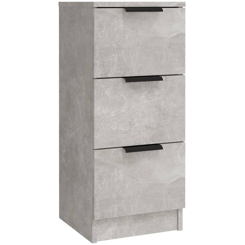 vidaXL 2 Door 6 Drawer Concrete Grey Sideboard 3 Piece Image 6