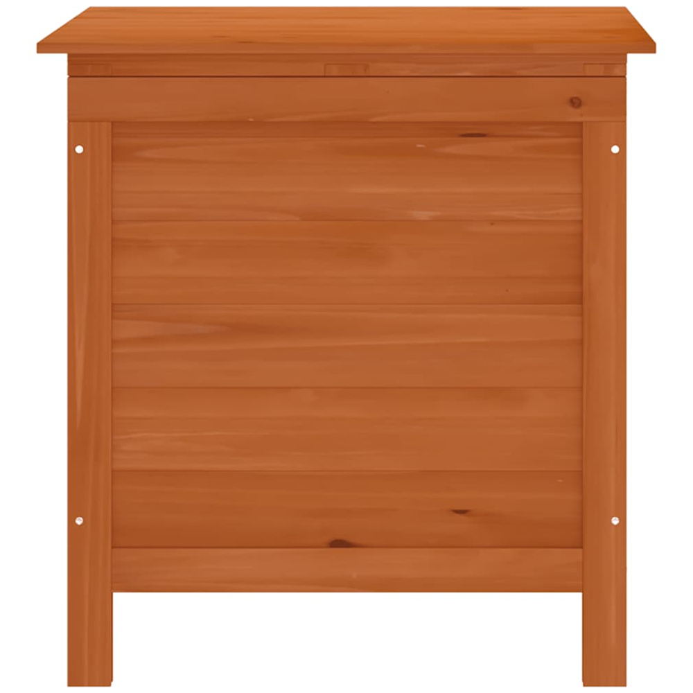 vidaXL 56.5 x 50 x 49cm Brown Fir Wood Garden Storage Box Image 3