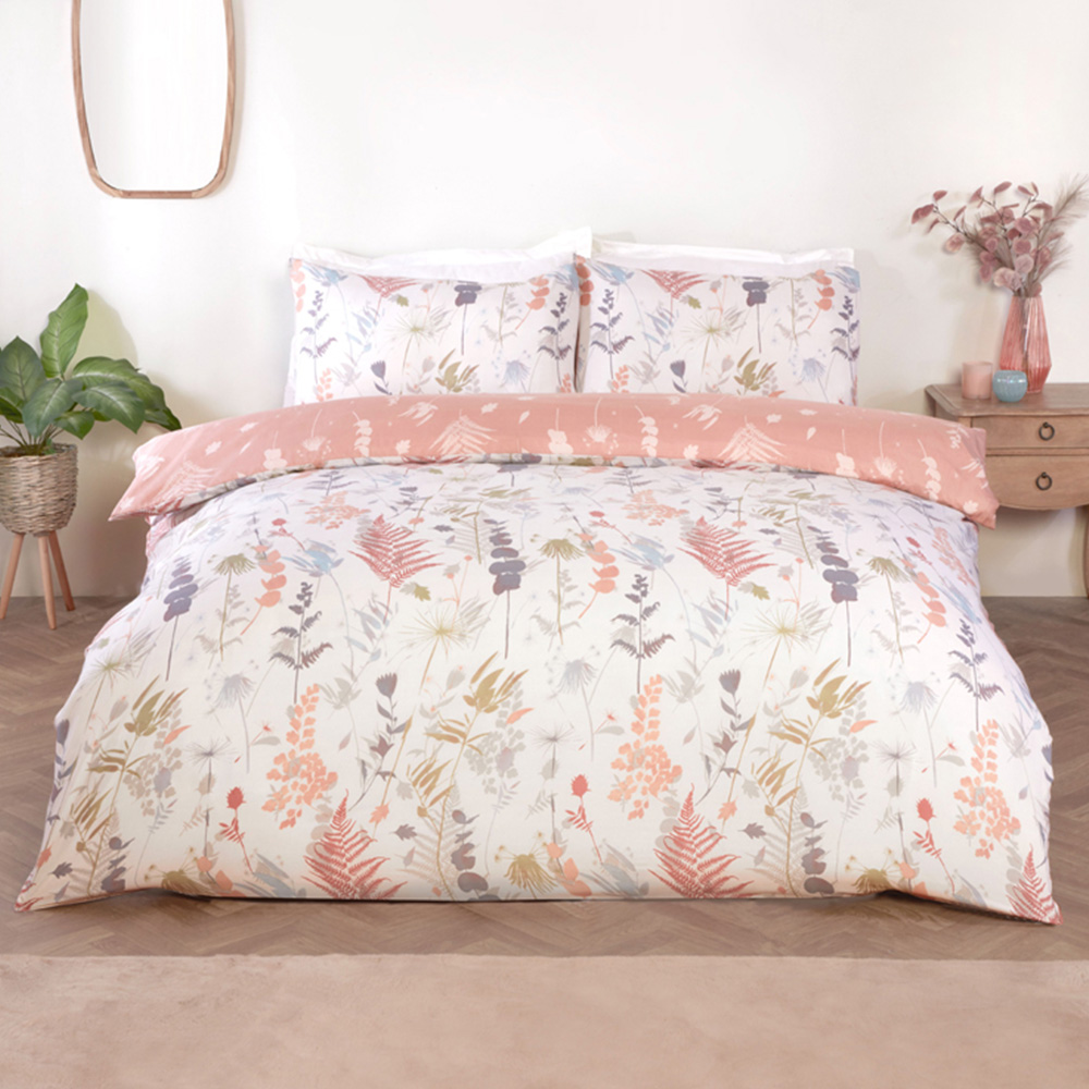 Serene Camargue Double Microfibre Fabric Reversible Duvet Cover Set Image 1