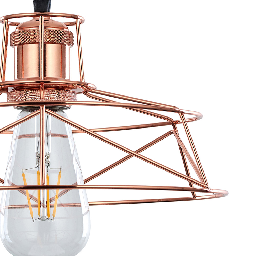 Innoteck Vintage Rose Copper Ceiling Pendant Light Shade Image 4