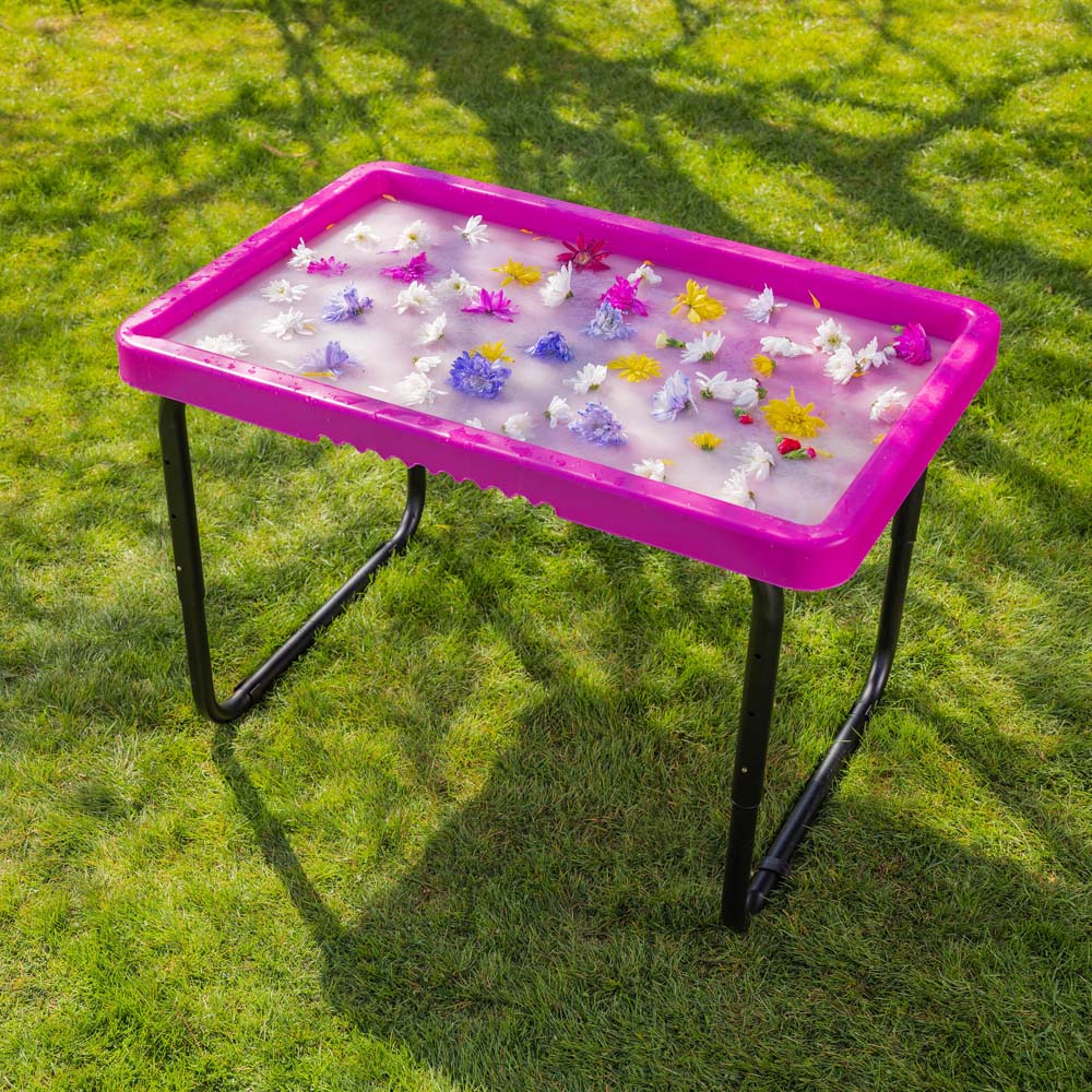 Toyrific Pink Toddler Plastic Play Tray Table Image 2