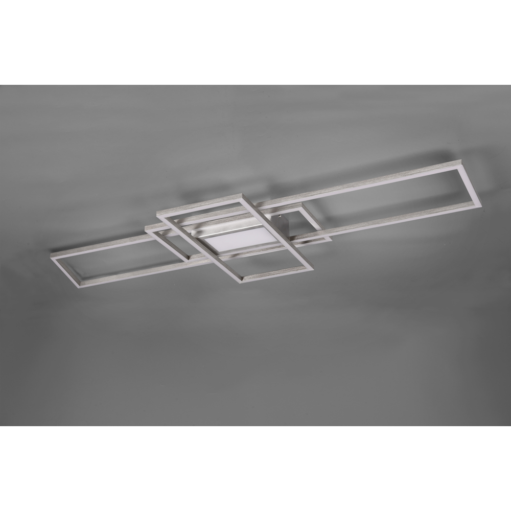 TRIO Irvine Nickel Matt Integrated LED Ceiling Light Image 4