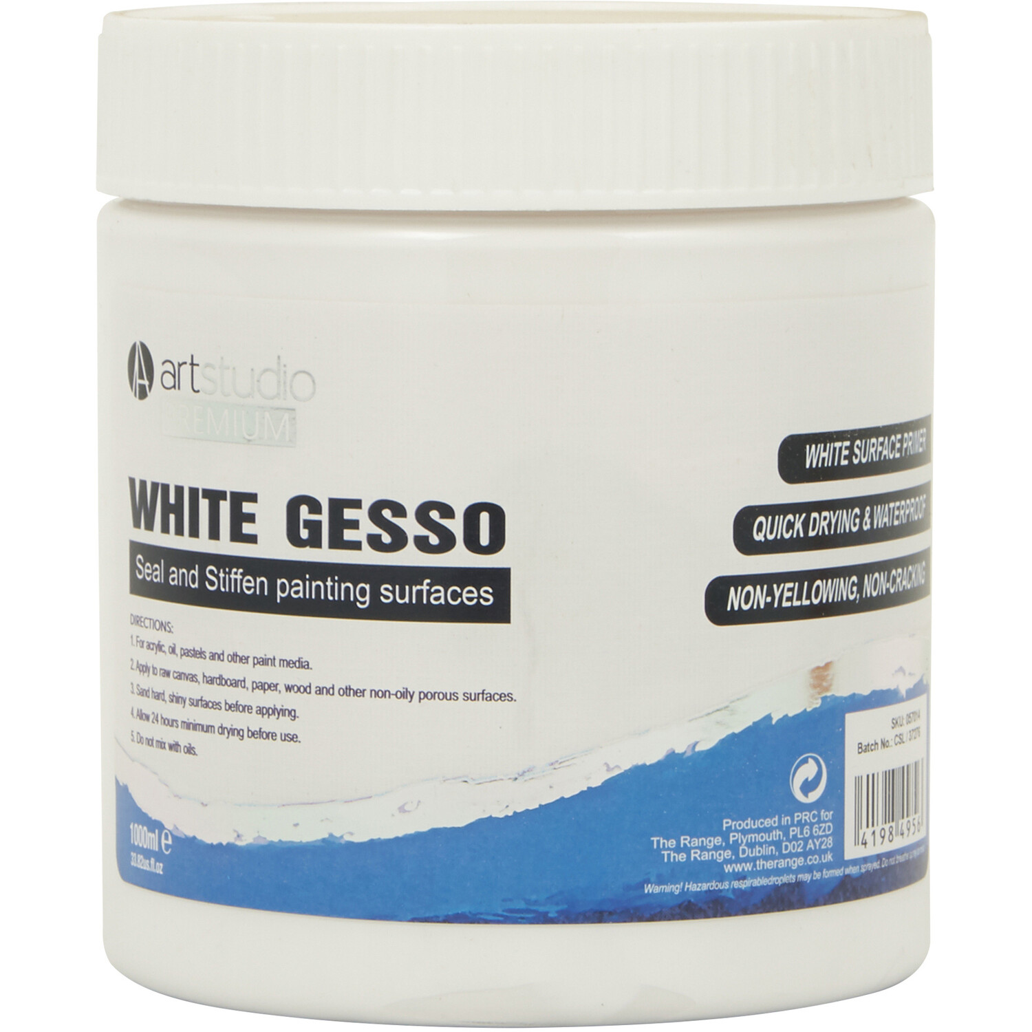 White Gesso 1L - White Image