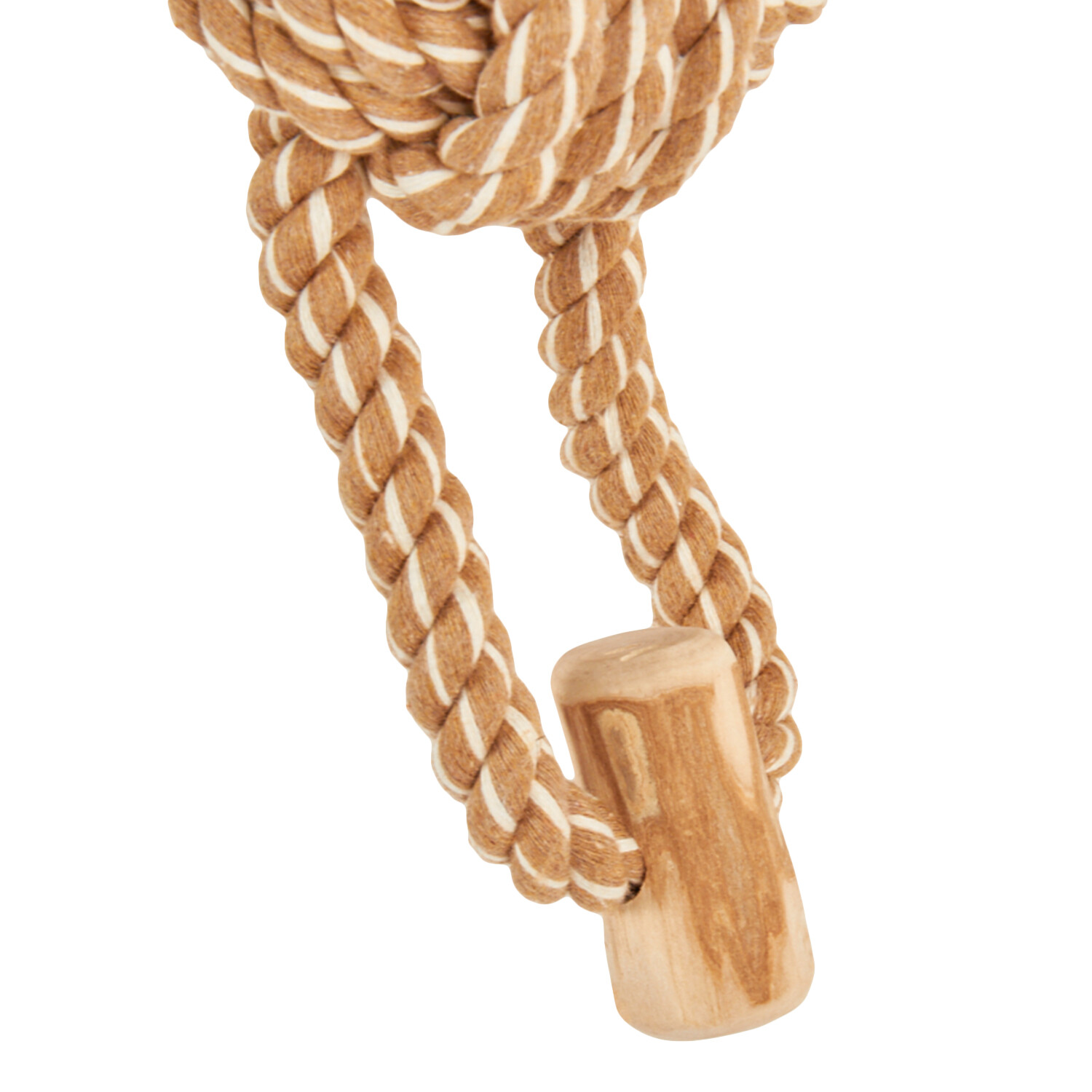 Coffee Wood Rope Dog Toy Image 8