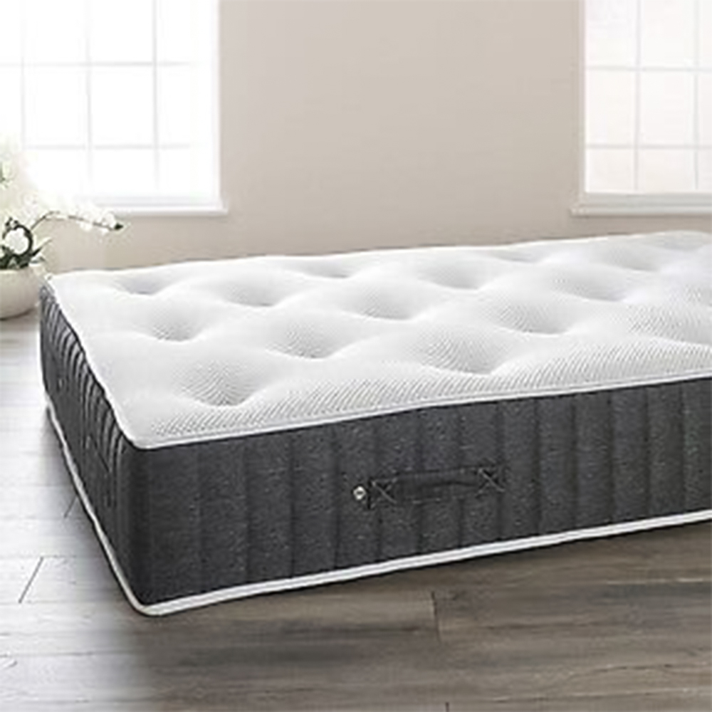 Comfy Living Double Grey Pocket Sprung Memory Foam Glitzy Mattress Image 2