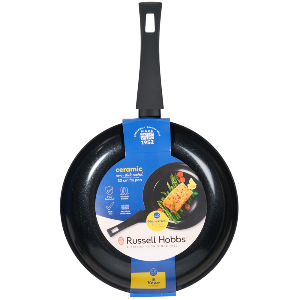 Russell Hobbs Ceramic Non Stick Coated Fry Pan Black 30cm Image 3