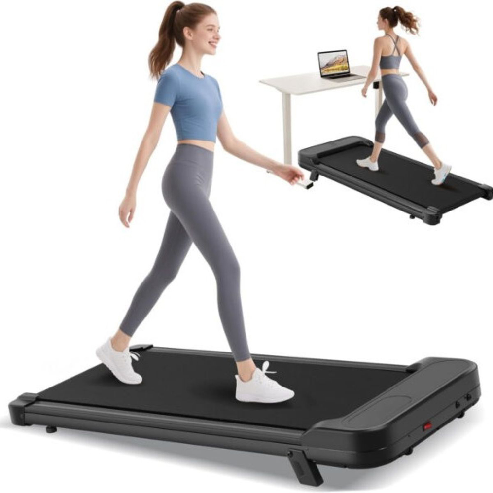 Willowmare Black Portable Treadmill with Remote and LED Display Image 3