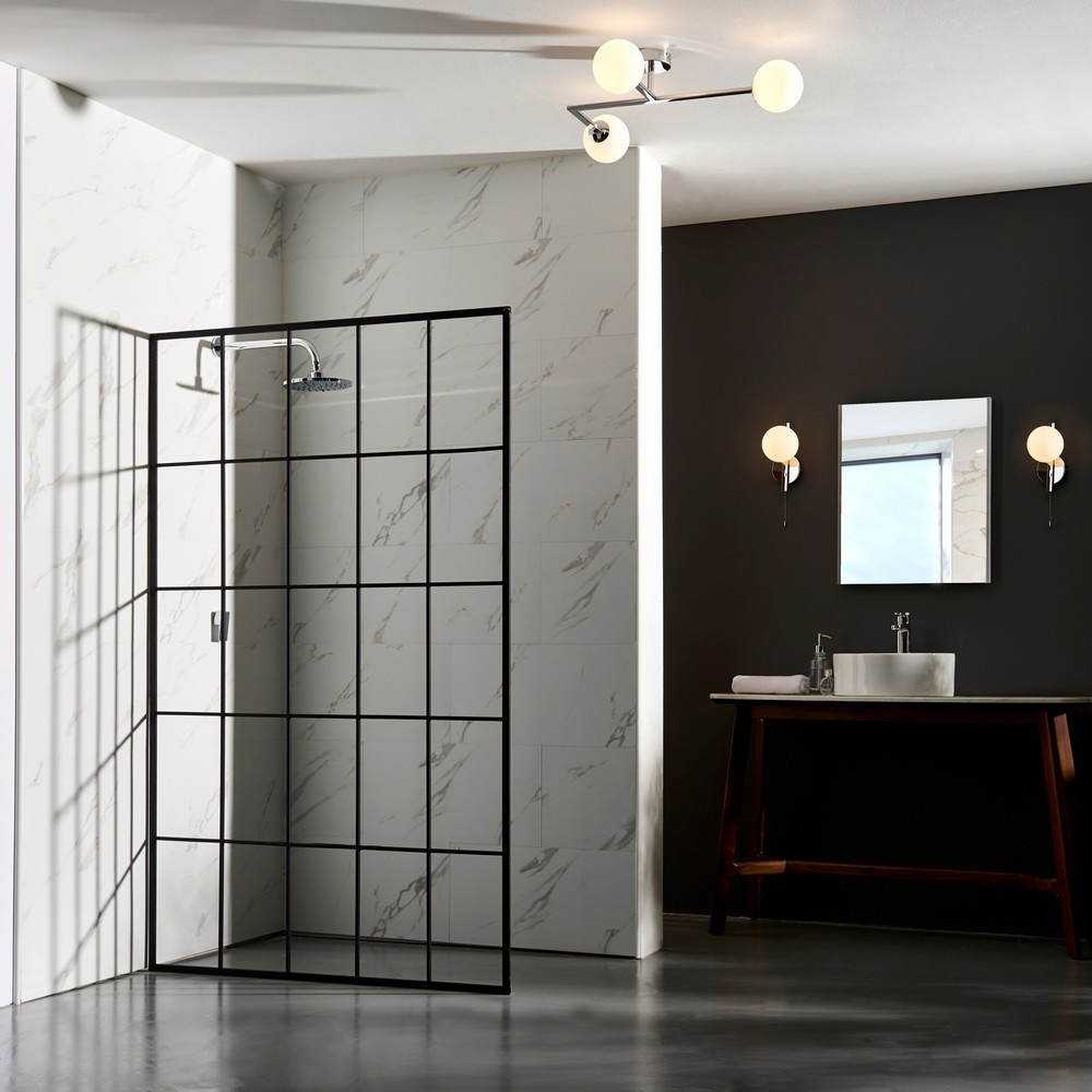 Merano Riomaggiore Chrome Plate Matt Opal Glass Bathroom Wall Lamp Image 7