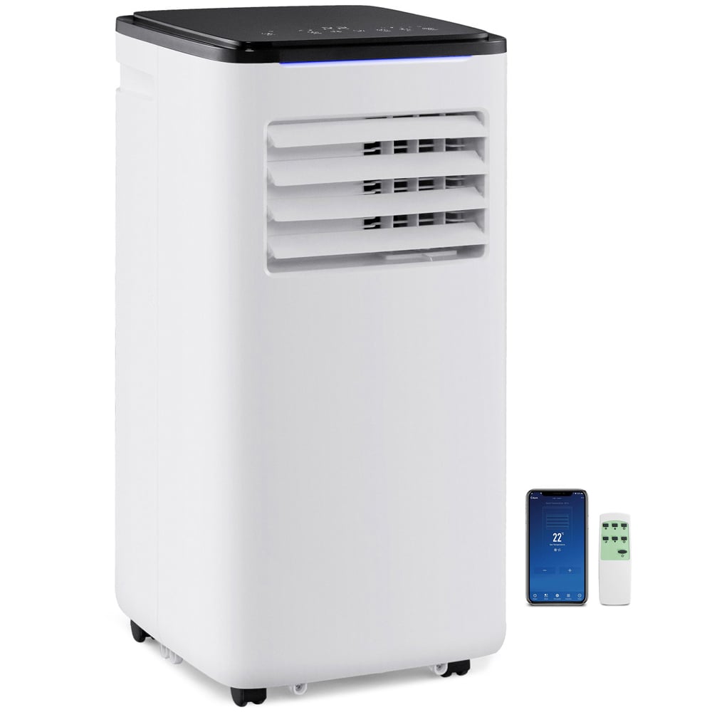 Costway White 9000BTU 4 in 1 Portable Air Conditioner with App Control Image 1