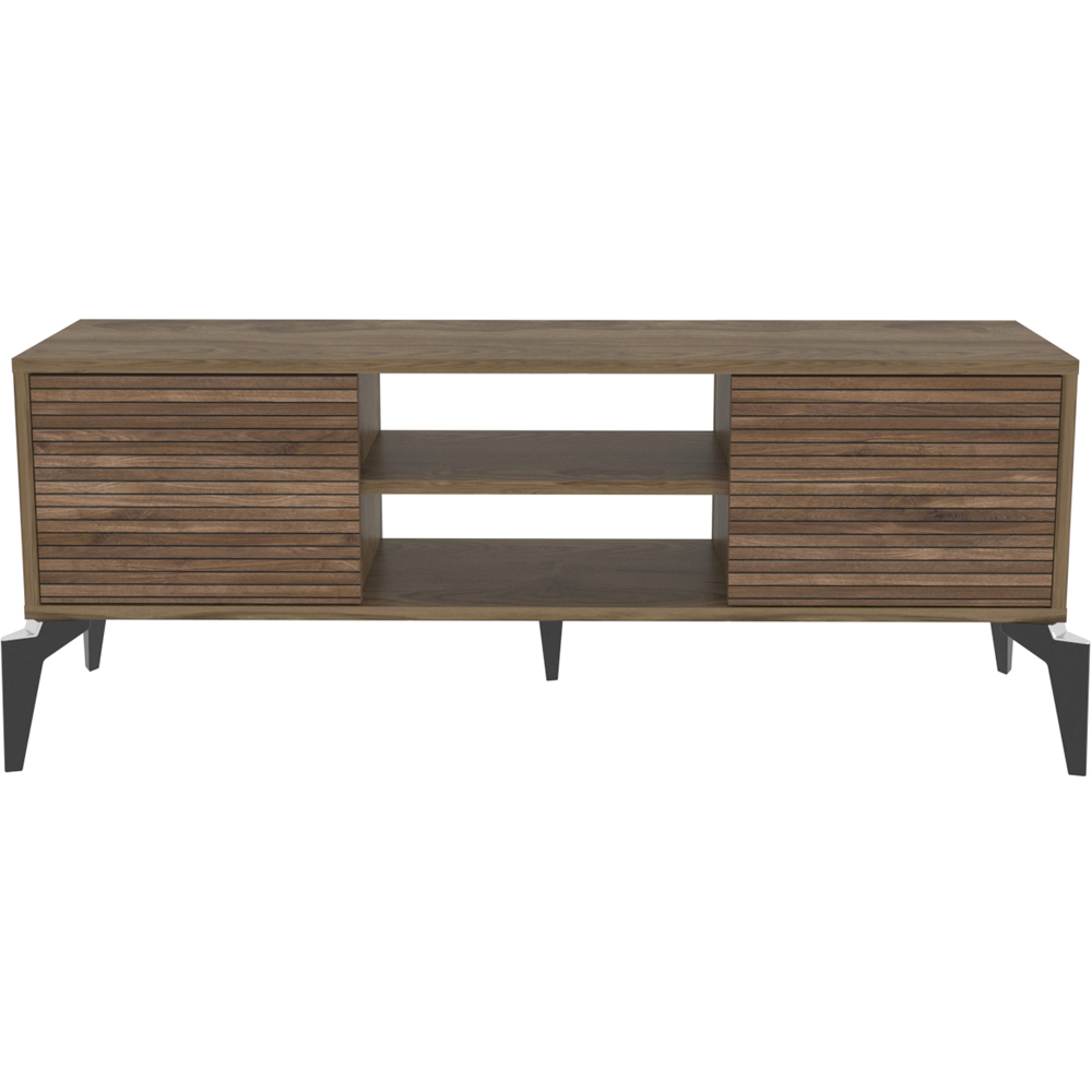 Decorotika Lojo 2 Door 2 Shelf Oud Alina TV Stand for 50 inch TV Image 2