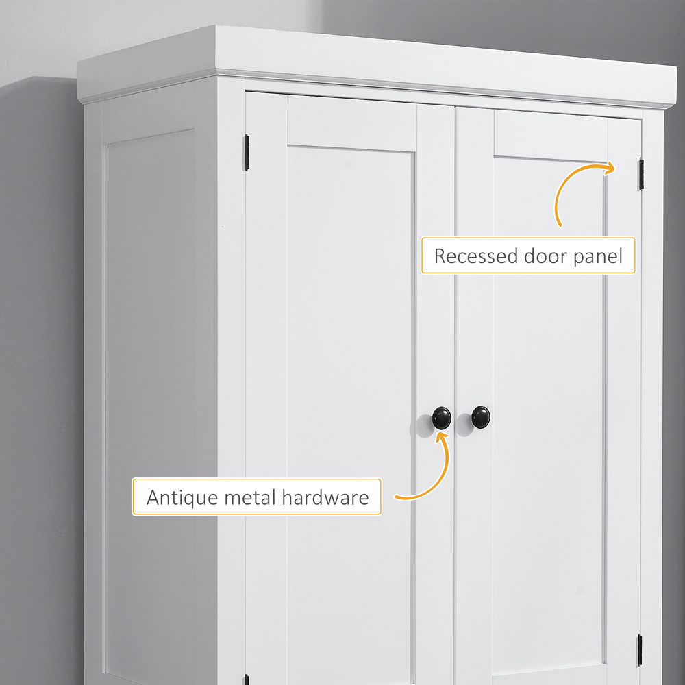 Portland 4 Door Single Drawer White Kitchen Cabinet Image 7