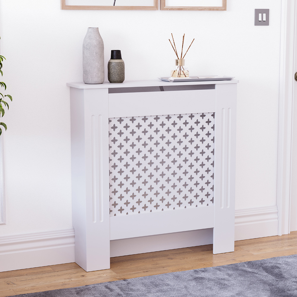 VIDA DESIGNS Oxford White Radiator Cover Small Image 2
