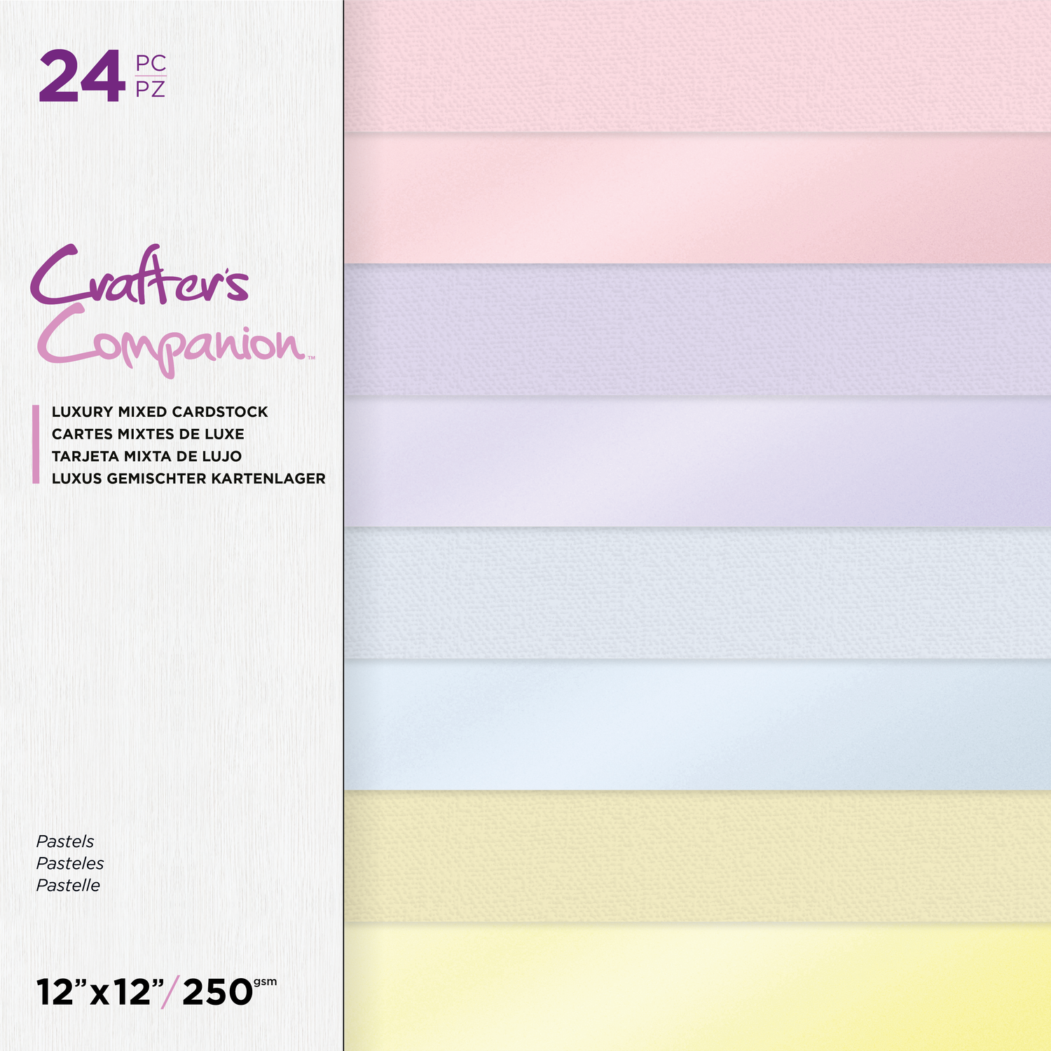 Crafter's Companion Luxury Mixed Cardstock Pastels Image
