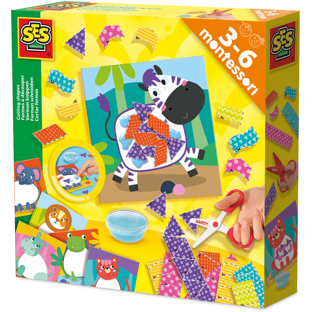 SES Creative Montessori Cutting Shapes Set Image 1