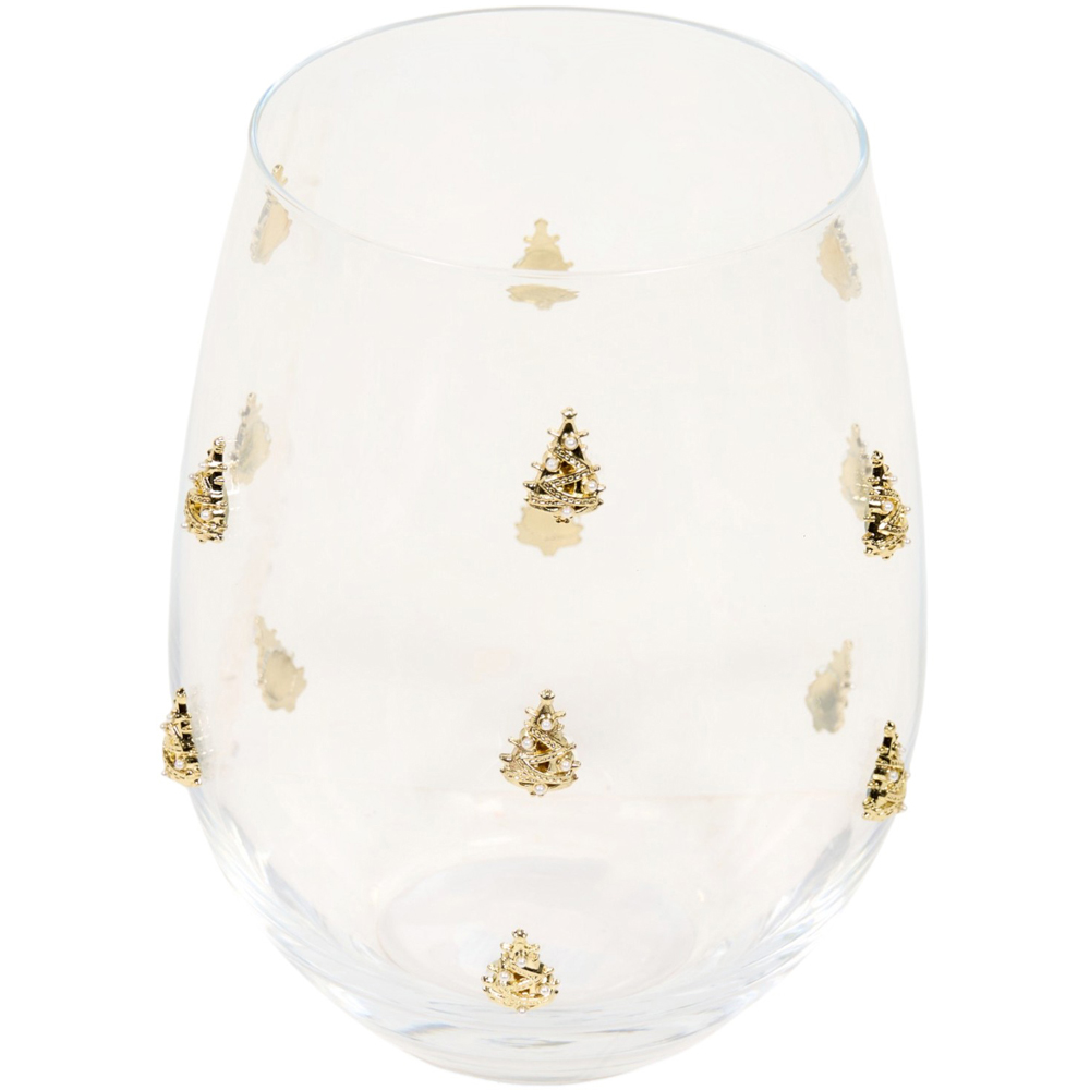 3D Gold Tree Glass Tumbler Image 4