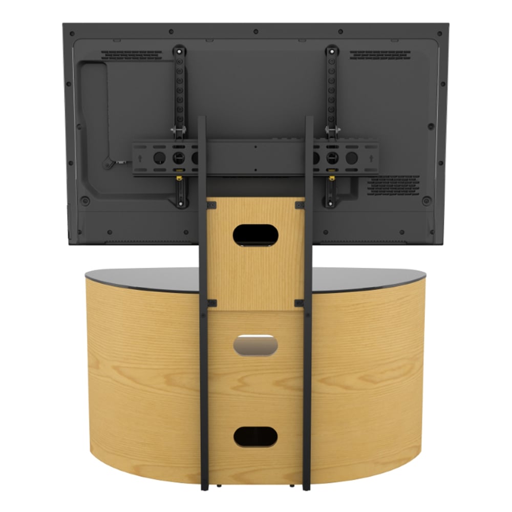 AVF Affinity Blenheim Oak Mount Curved TV Unit Image 8