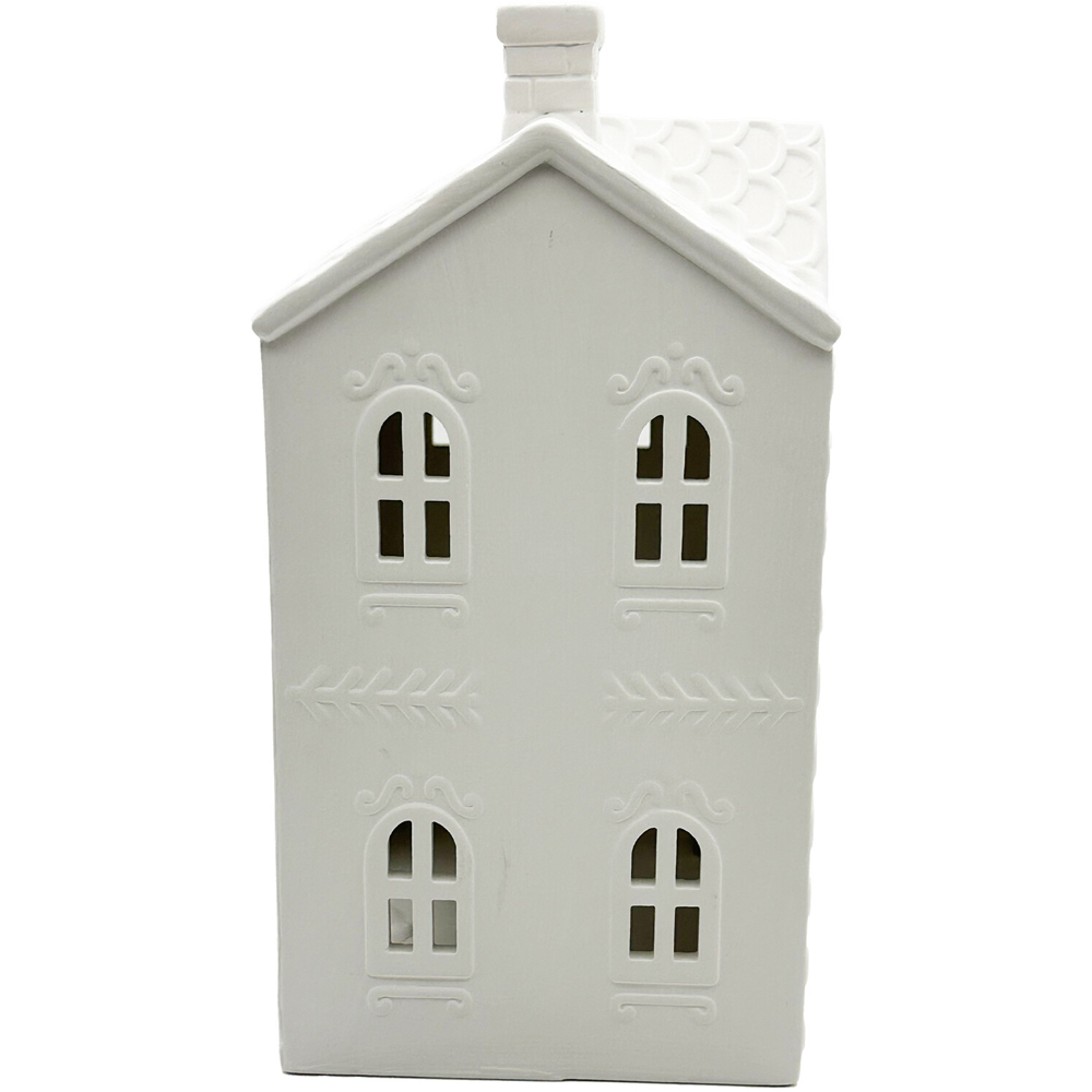 Ceramic Christmas House White Image 1