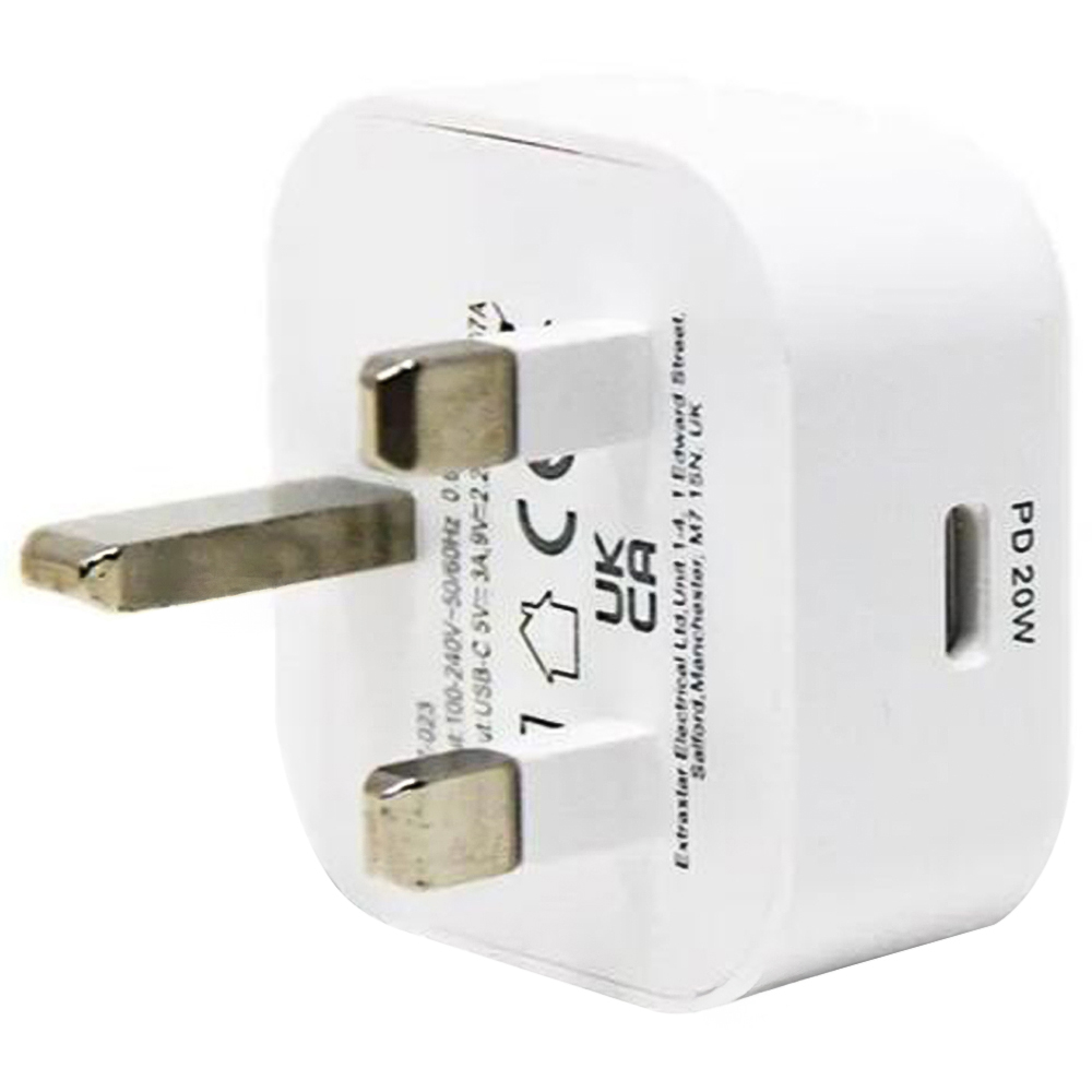ExtraStar 20W White Type C Home Plug Charger Image 1